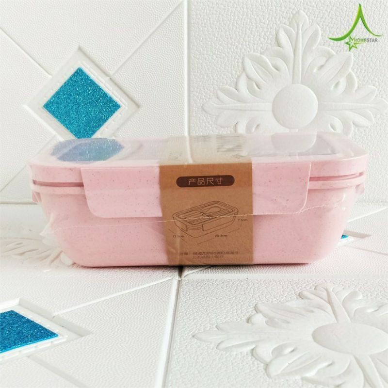 Kotak Makan Transparant Lunch Box Bento Box 1100/850ML BPA FREE