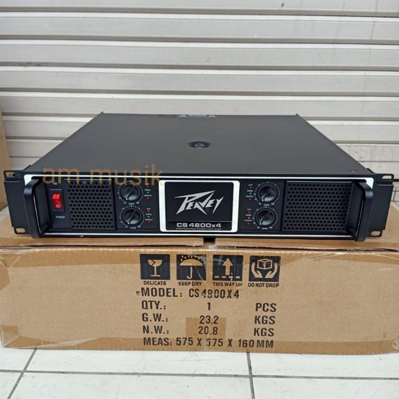 POWER AMPLIFIER PEAVEY CS 4800 CS4800 POWER 4 CHANNEL GRADE A