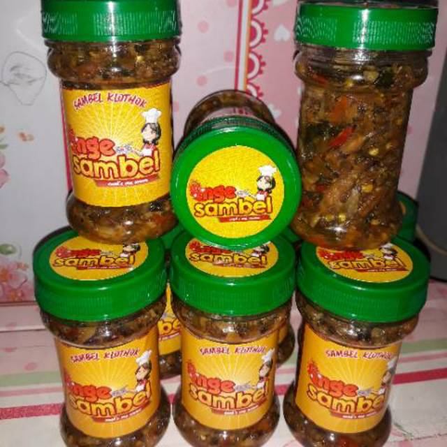 

Sambel Klotok kemasan botol mirip bu rudy Cabe ijo pete Klothok 25gr surabaya