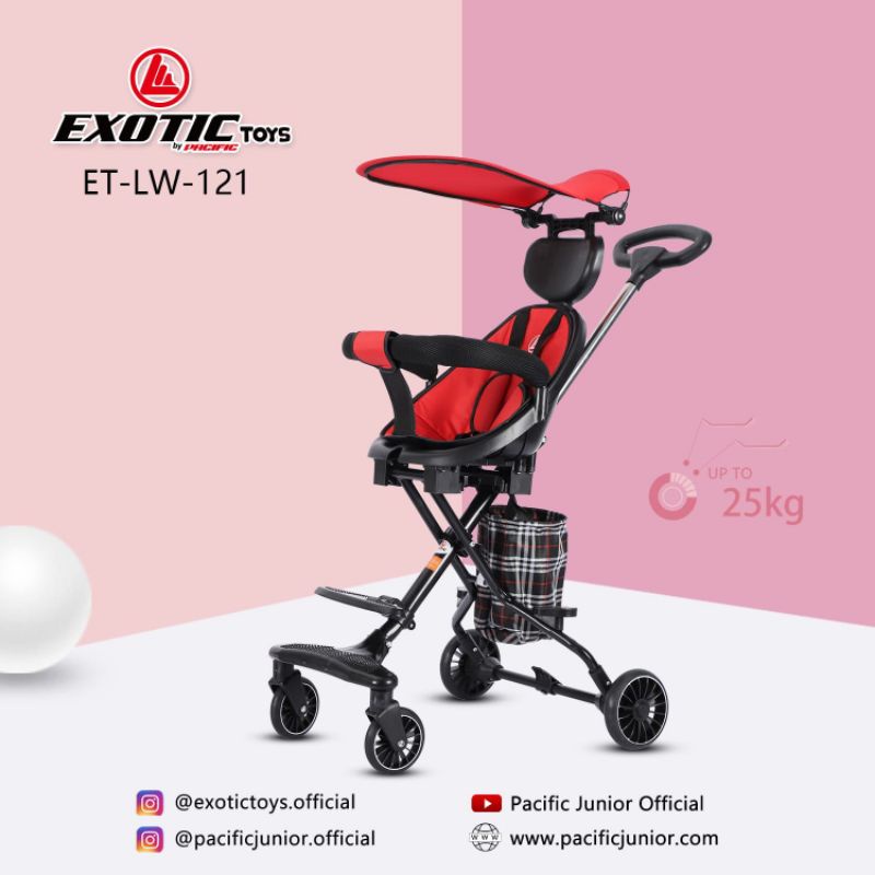 Kereta Dorong Bayi Exotic LW 121 Magic Stroller Kursi Putar