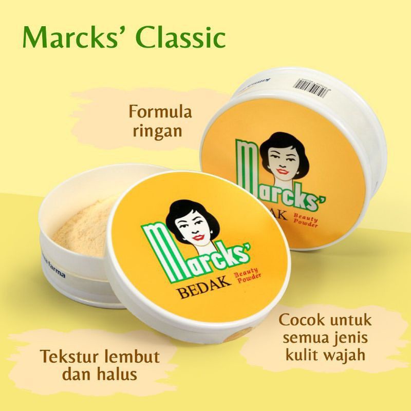 BEDAK MARCKS TABUR / MARCKS BEAUTY POWDER 40g