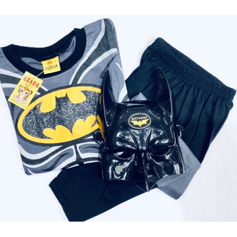 Baju Topeng | Baju Kostum + Topeng Anak Laki-Laki AZADA BATMAN