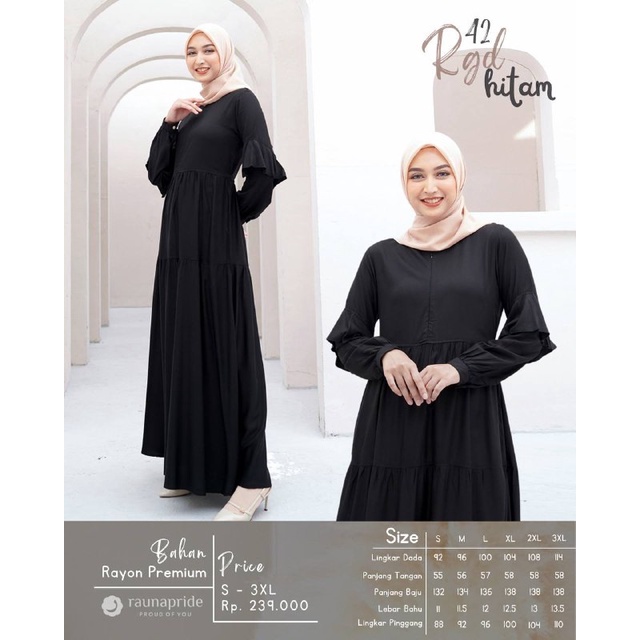 Rauna Gamis Rayon / GD-42 / Fashion Muslim