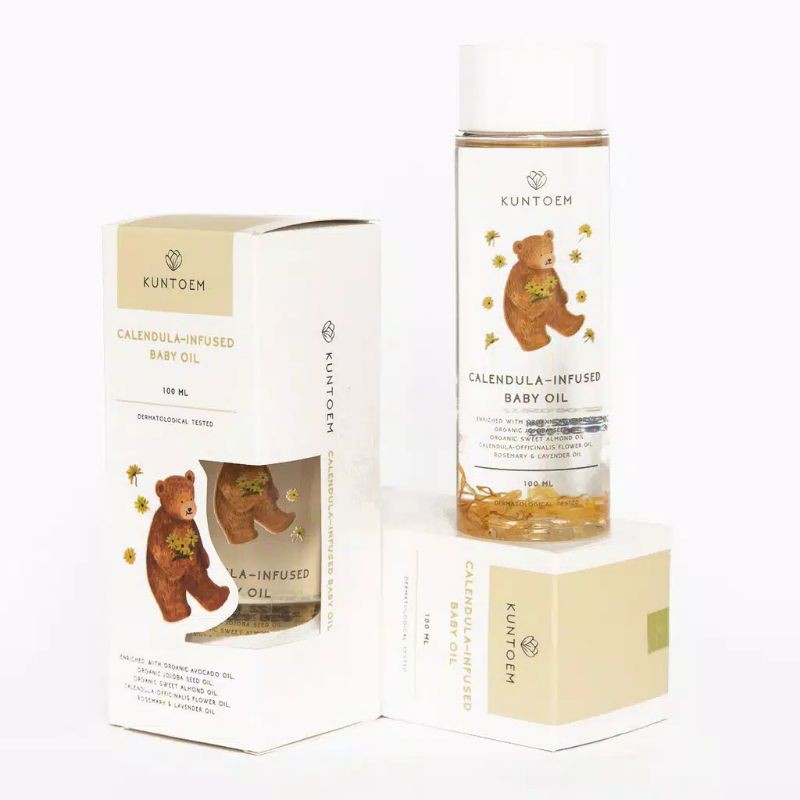 kuntoem calendula infused baby oil 100ml