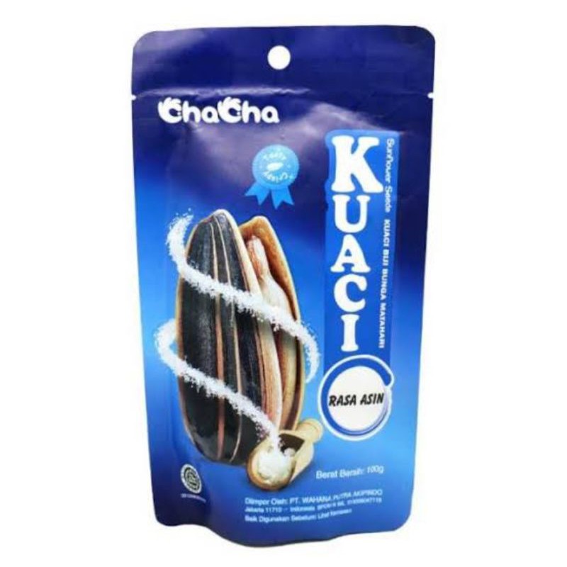 

ChaCha - Kuaci Biji Bunga Matahari Rasa Asin 100g/Kemasan Pouch