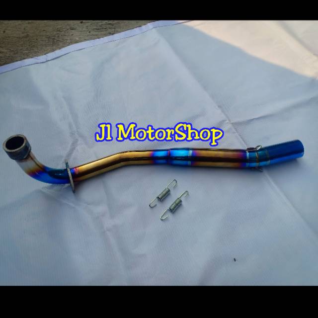 OBRAL Leher Leheran Knalpot Tsugi Tsukigi Jupiter Z Vega Supra Karisma Pelangi Blue Rainbow Dll