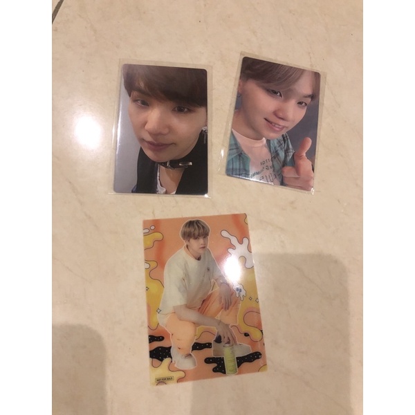 [READY STOCK] BTS SUGA UMJ SPC LIGHTS FAKE LOVE PHOTOCARD BUNDLE