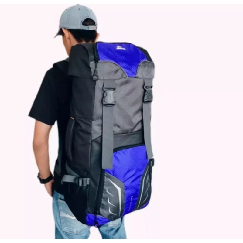 TAS RANSEL CARRIER GUNUNG ELBRUS 70-75ltr MURAH MERIAH BERKUALITAS BONUS RAINCOVER