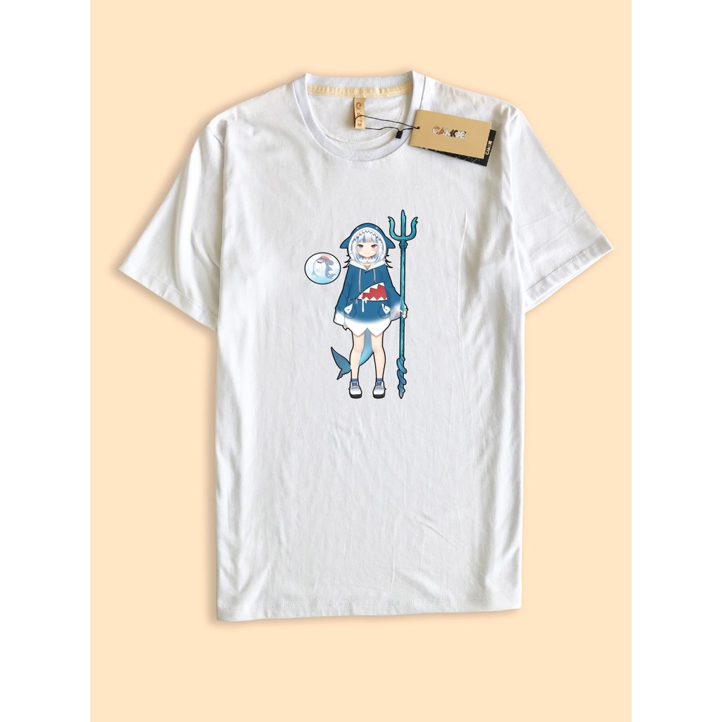 Baju kaos Tshirt premium hololive Gawr Gura shark