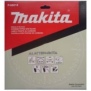 MAKITA P-68018 TCT SAW BLADE MATA POTONG ALUMINIUM 255X120T 10inch 10X120T