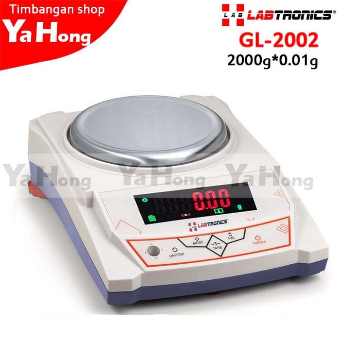 Timbangan Digital LABTRONIC Laboratorium GL-2002 2000g 2kg Akurasi 0.01g