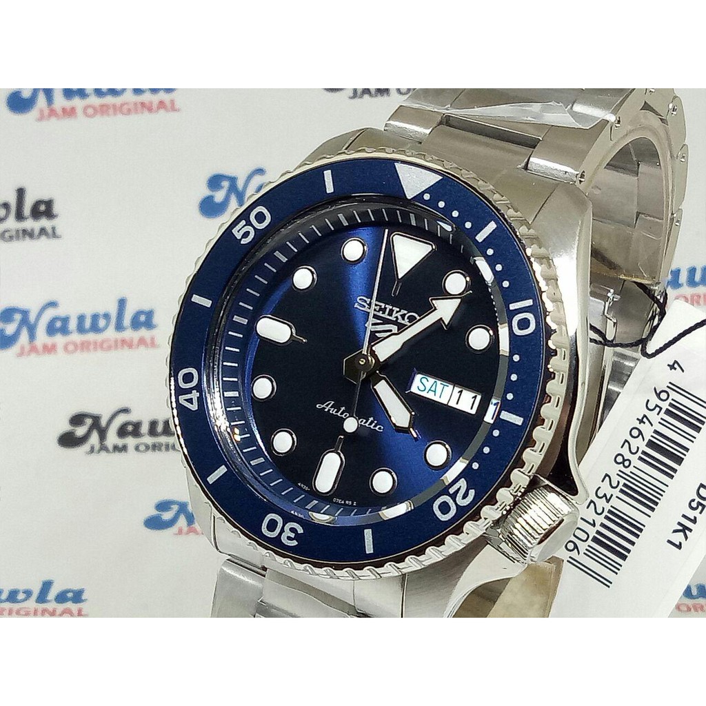 Seiko 5 Sports SRPD51K1 Automatic Blue Dial - Jam Tangan Pria SRPD51