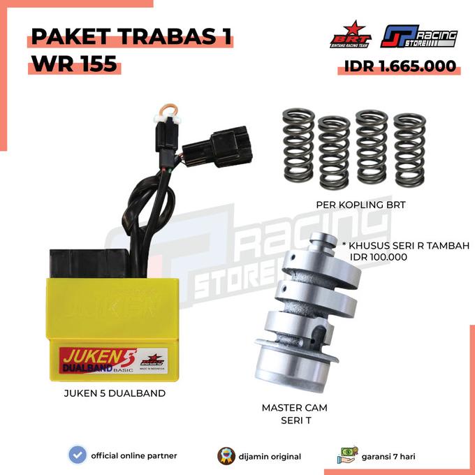 BRT Paket Trabas 1 WR 155 - ECU Juken 5 - Per Kopling - Master Cam Diminati Banget
