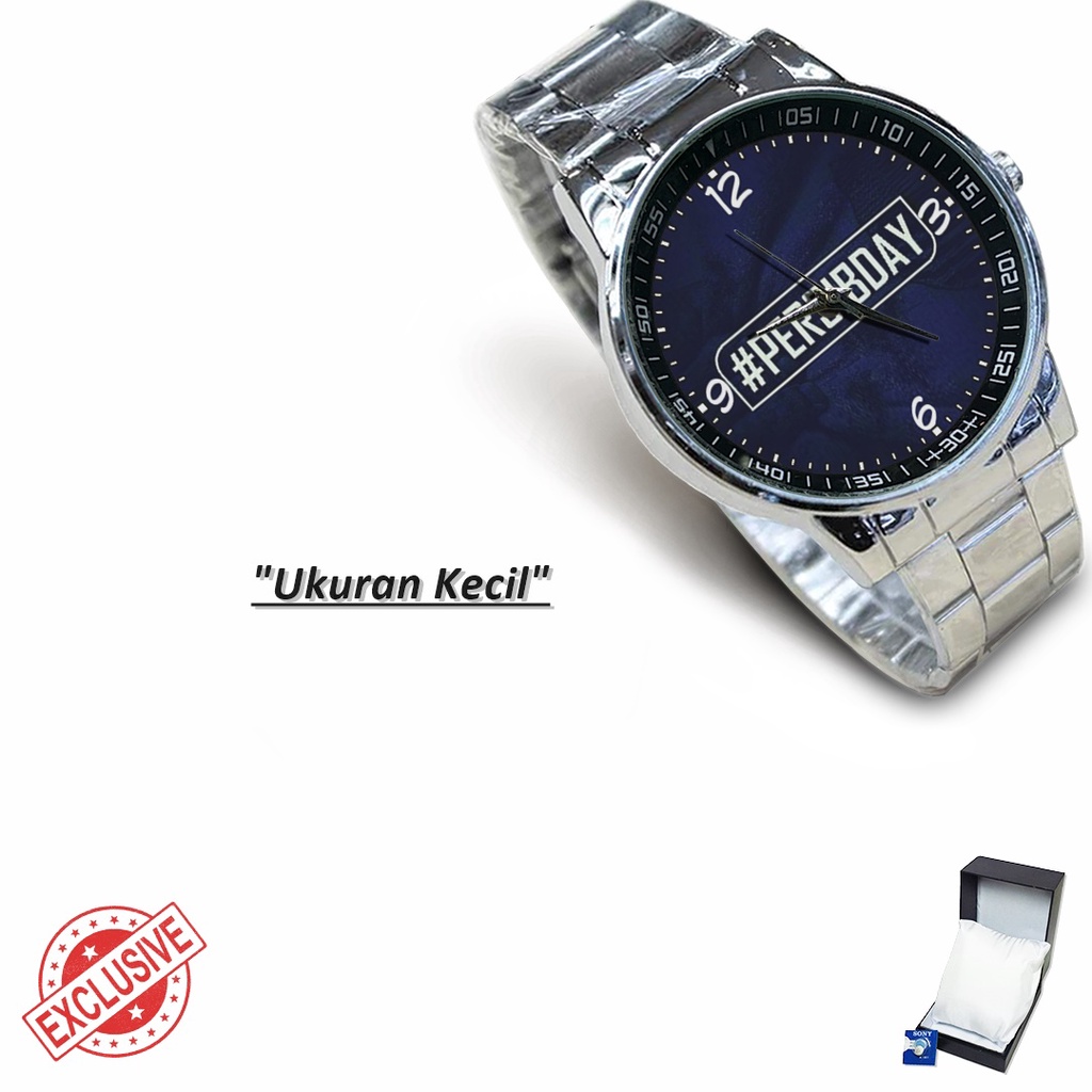 Jam Tangan Rantai Couple PERSIB DAY (Awesome)