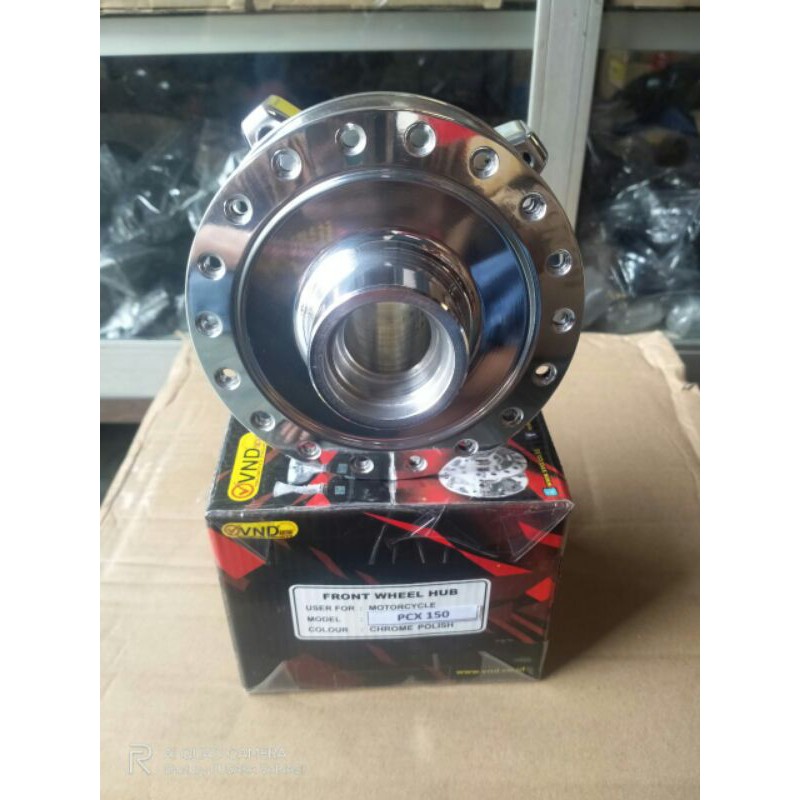 tromol depan VND PCX 150 crome polish original vnd