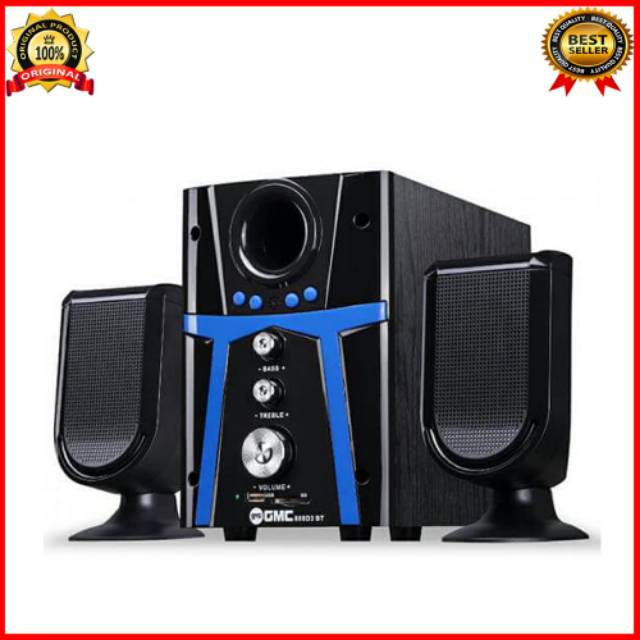 Speaker Aktif Bluetooth GMC 888D3 Multimedia Radio USB Aux Super Bass # Salon # Speker