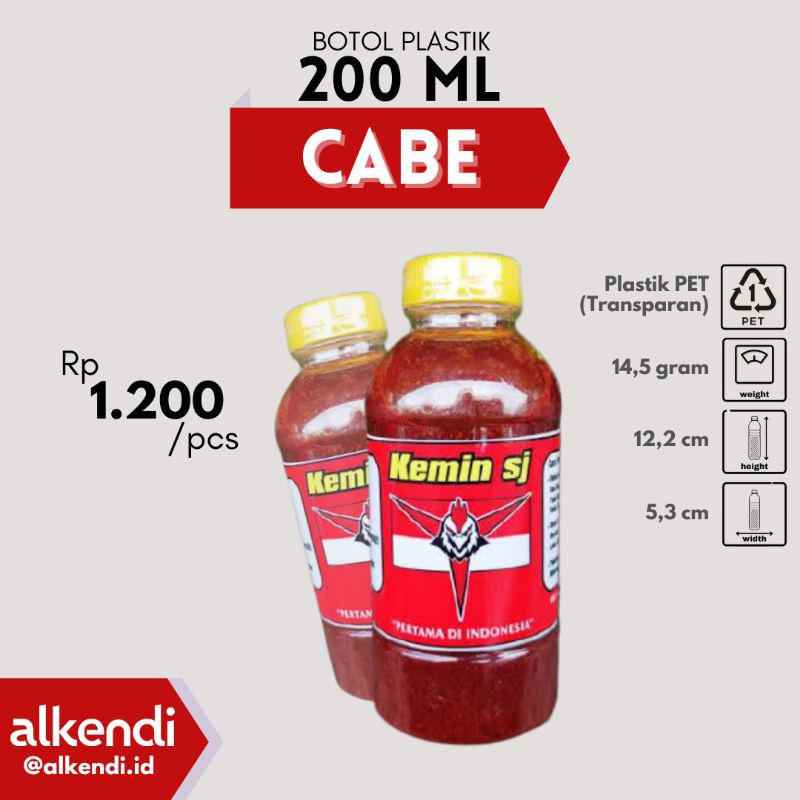 BOTOL CABE 200 ML