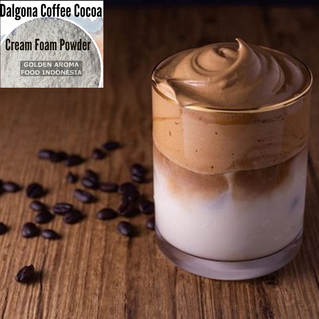 

Dalgona Coffee Cocoa Cream Powder 100 Gr | POWDER DRINK DALGONA COFFEE | Bubuk Dalgona Coffee Cocoa Cream Foam Powder Murah Premium Halal dan Berkwalitas