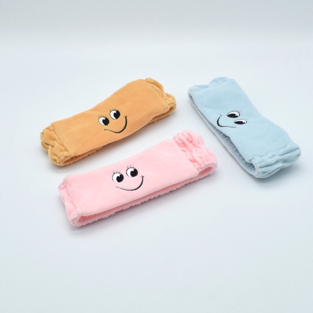 Bandana Facial Wash Model Smile Super Cute/Hairband Ala Korea