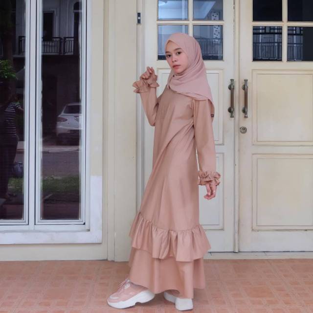 Dress Gamis Lesti Kanaya Shopee Indonesia