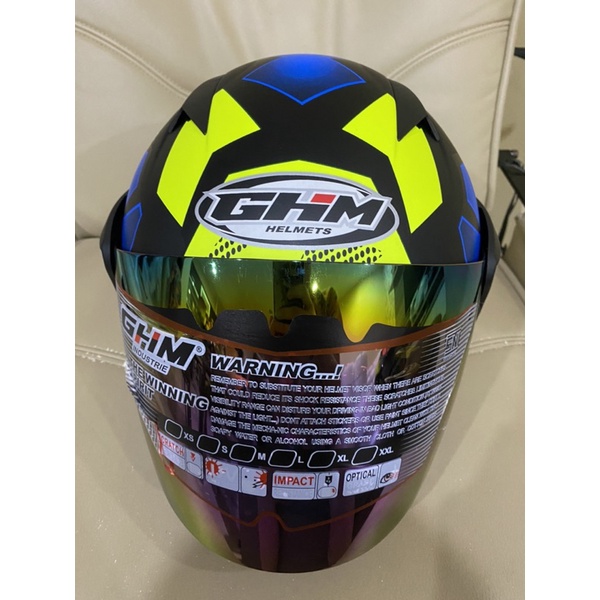 Helm Dewasa GHM Vista Racing Kaca Pelangi SNI Terlaris