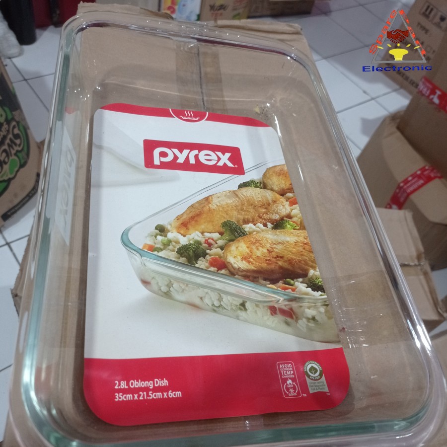 Wadah makanan kaca Pyrex Original