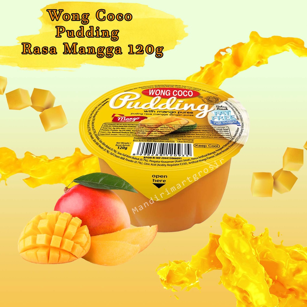 

Pudding *Wong Coco * Rasa Mangga dengan pure * 120g