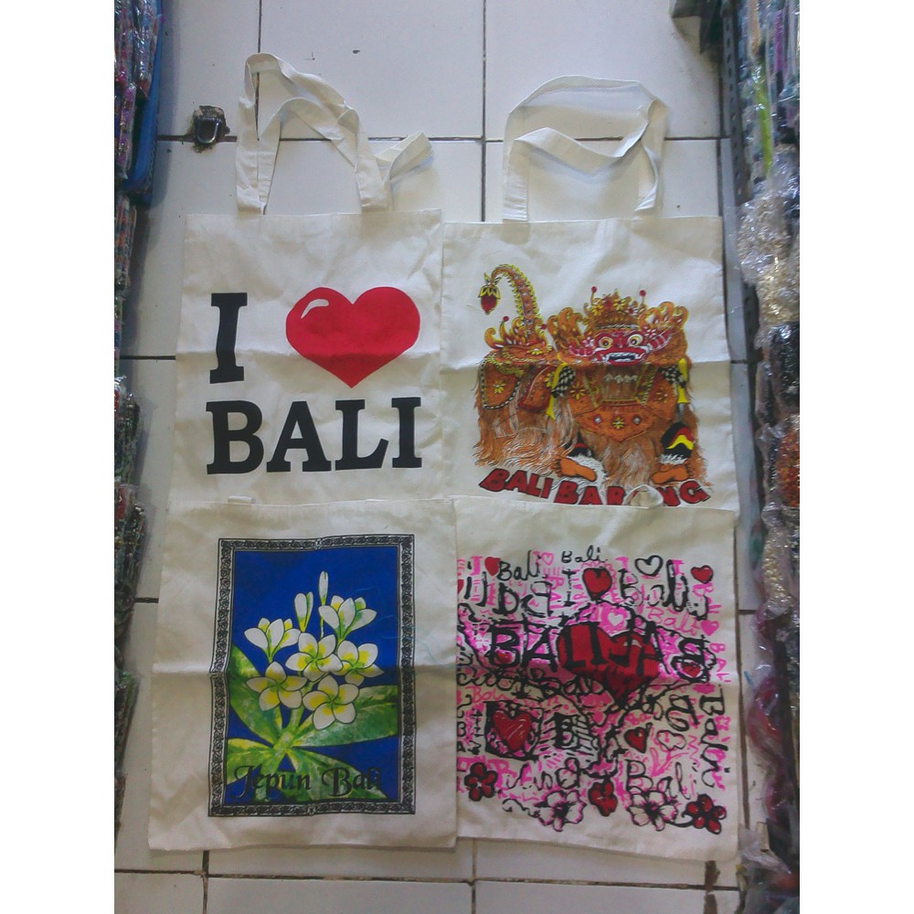 tas panggul kain blacu tote bag bali