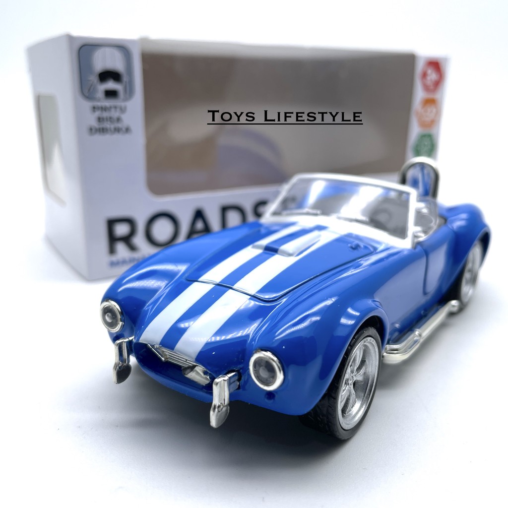 Mainan Mobil Diecast Classic &amp; Sport Spryz Roadster Skala 1:32 (Lampu Menyala)