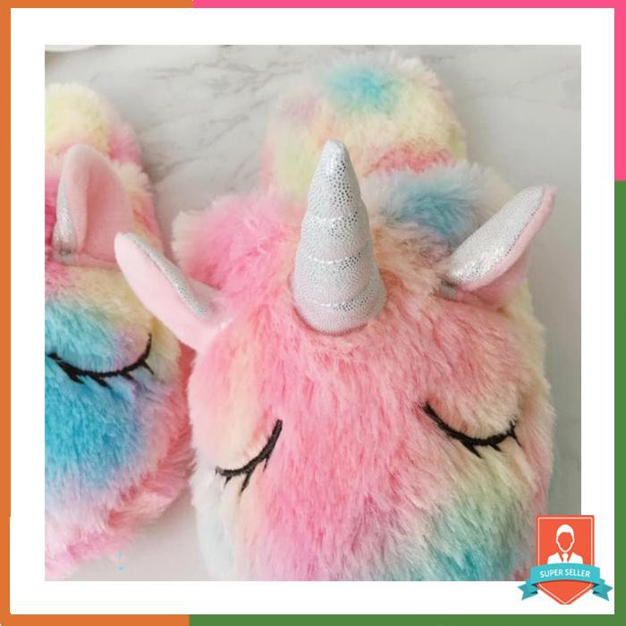 UNICORN DOLL SLIPPERS SANDAL BONEKA KAMAR TIDUR ANAK SLIM