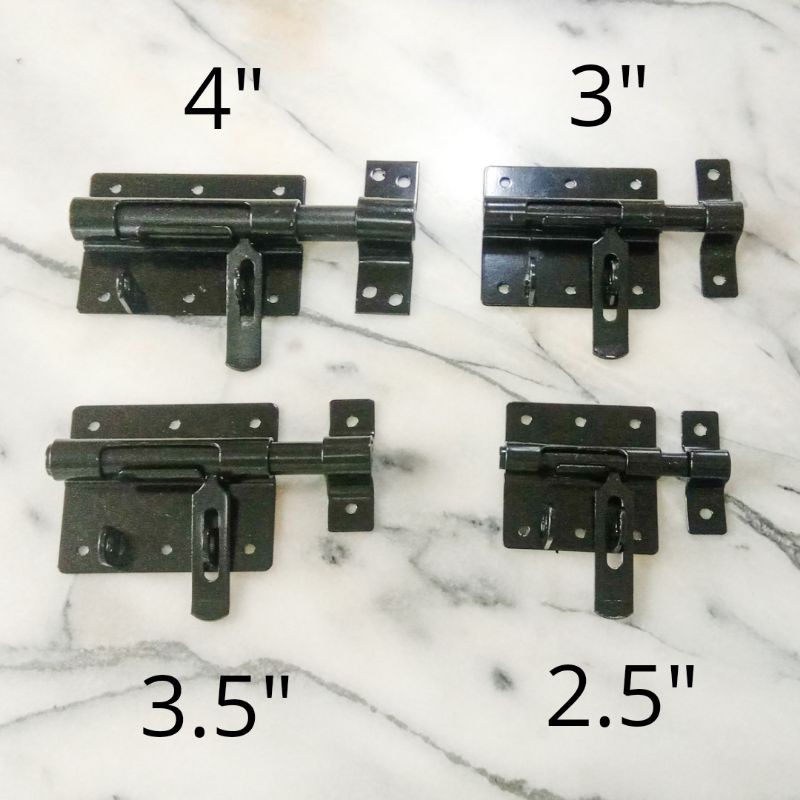 GTK Euro Hitam Merek Warron 2.5", 3", 3.5", 4"