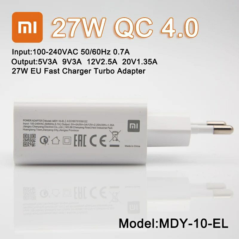 Charger Xiaomi USB Type C 27W Original Fast Charging