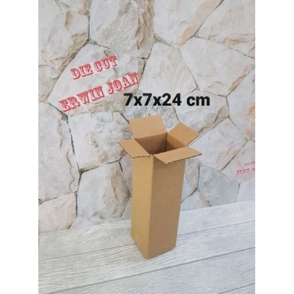 

Kardus / box / uk. 7x7x24 cm / karton packing polos baru ST