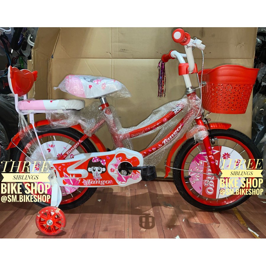 SEPEDA MINI ANAK PEREMPUAN TANGO 16 INCH WARNA MERAH