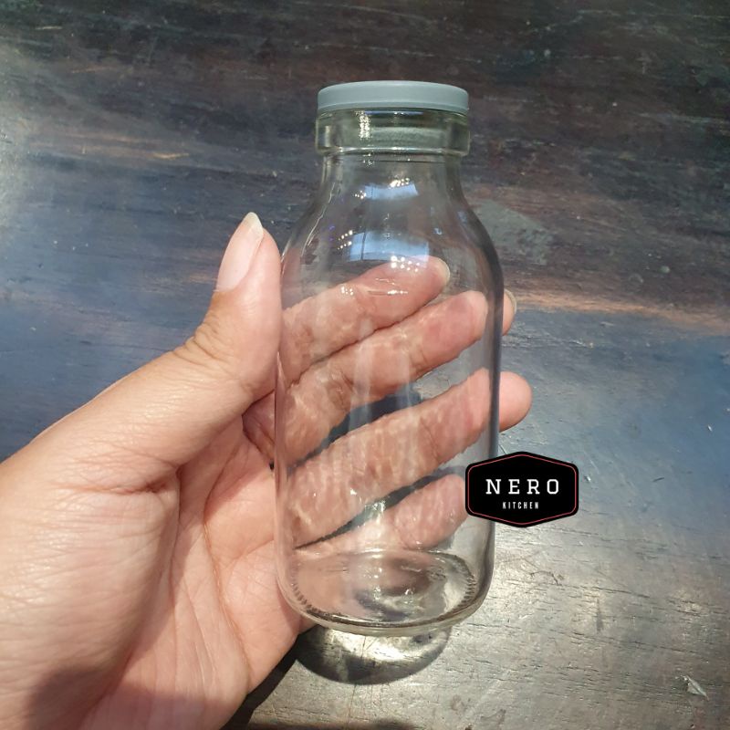 Botol Asi 100ml / Botol Kaca / Botol Susu / Botol Kaca Mini / Botol Kemasan Susu / ginger shot