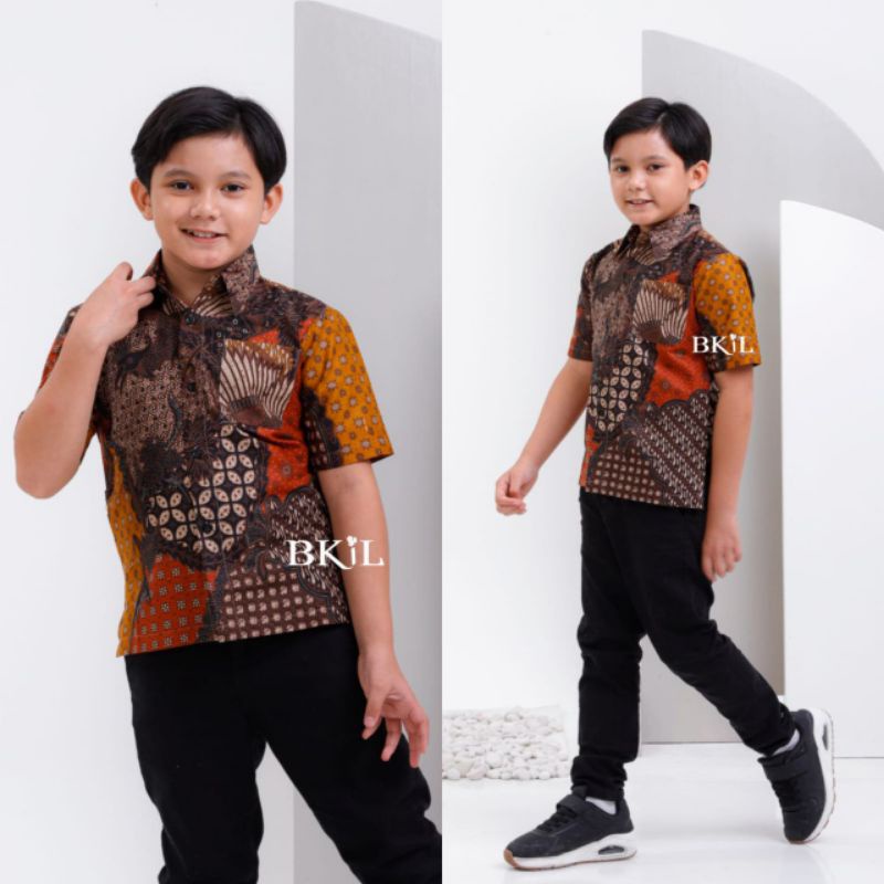 kemeja Batik Anak-batik anak-baju batik anak laki laki umur 2-12 tahun hem batik anak 01