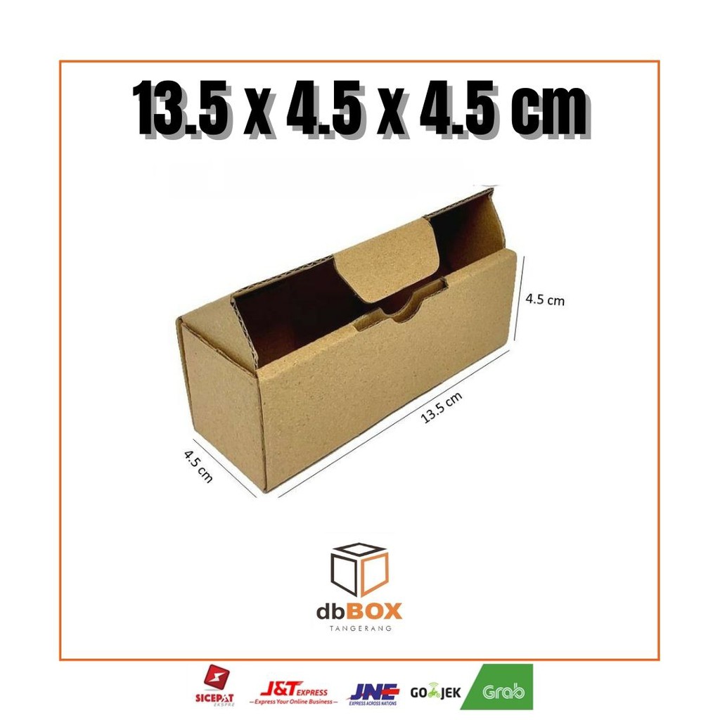 

Kardus 13.5x4.5x4.5 cm | Box Die Cut dan Easy Usage | Box Kue Tart | Box Aksesoris