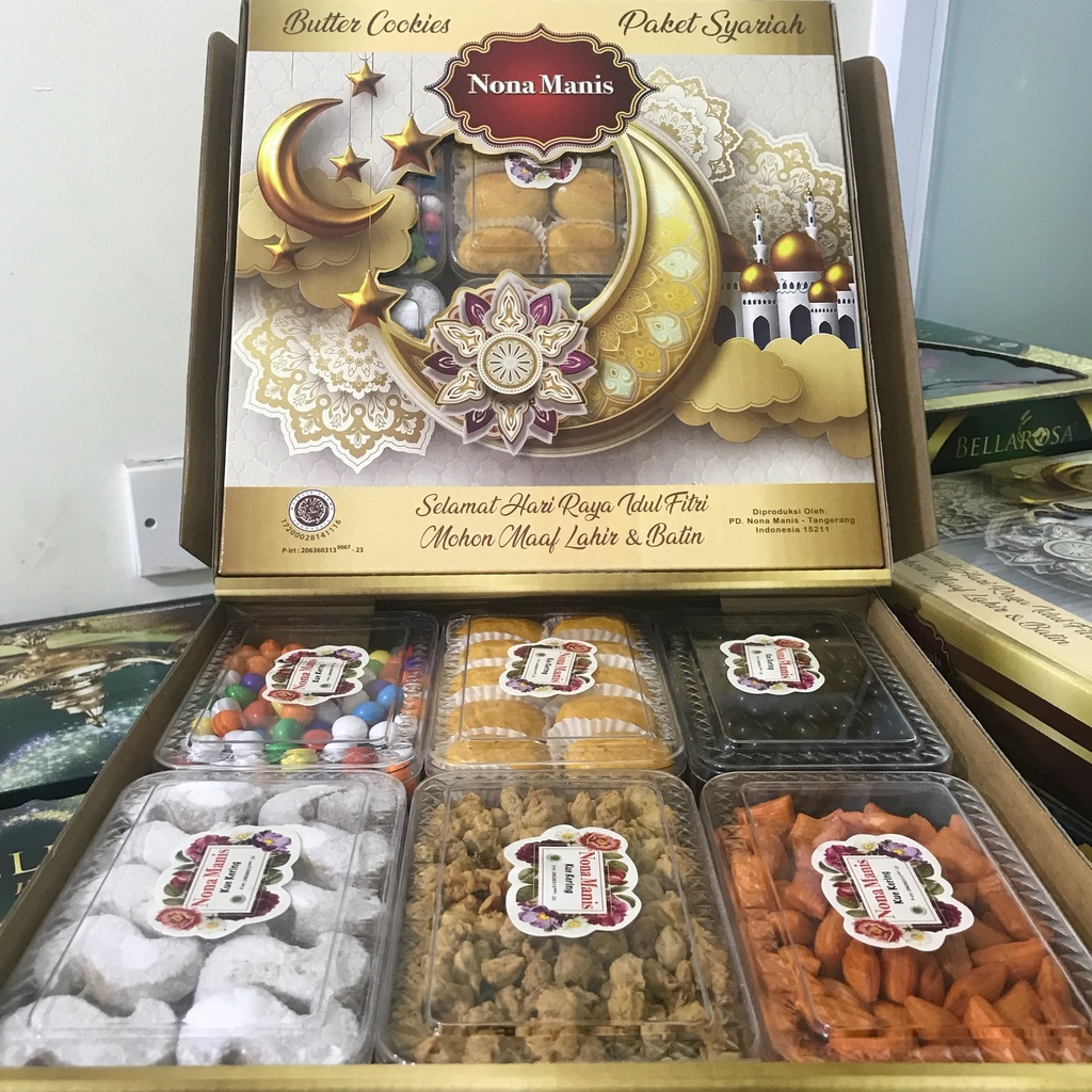 PROMO KUE LEBARAN NONA MANIS PAKET SYARIAH FREE PACKING BUBBLE WRAP
