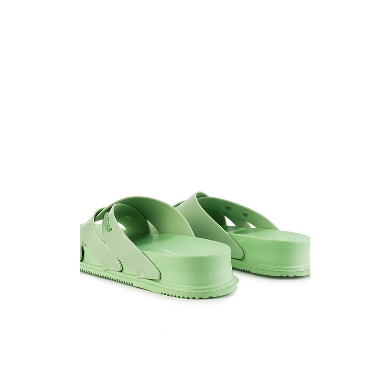 SANDAL SLIDE WANITA HUSH PUPPIES ORIGINAL CASUAL BRANDED GREEN HW29