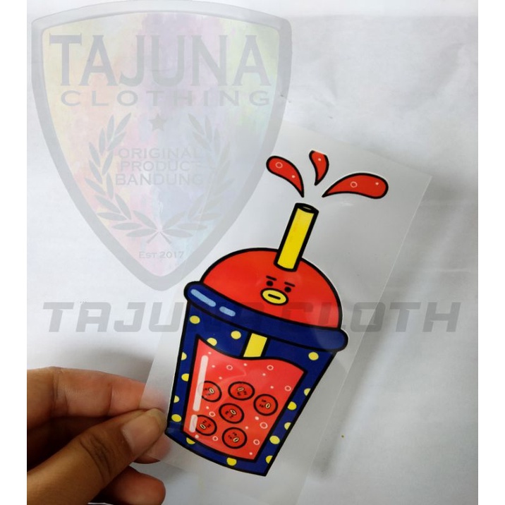 Stiker Boba Stiker Sablon Baju|Kaos|Kain Setrika sablon Baju DTF