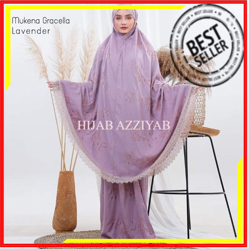 MUKENA DEWASA GRACELA JUMBO ORIGI/MUKENA TERLARIS /MUKENA TERMURAH /RAYON PREMIUM/BORDIR ASLI/MUKENA