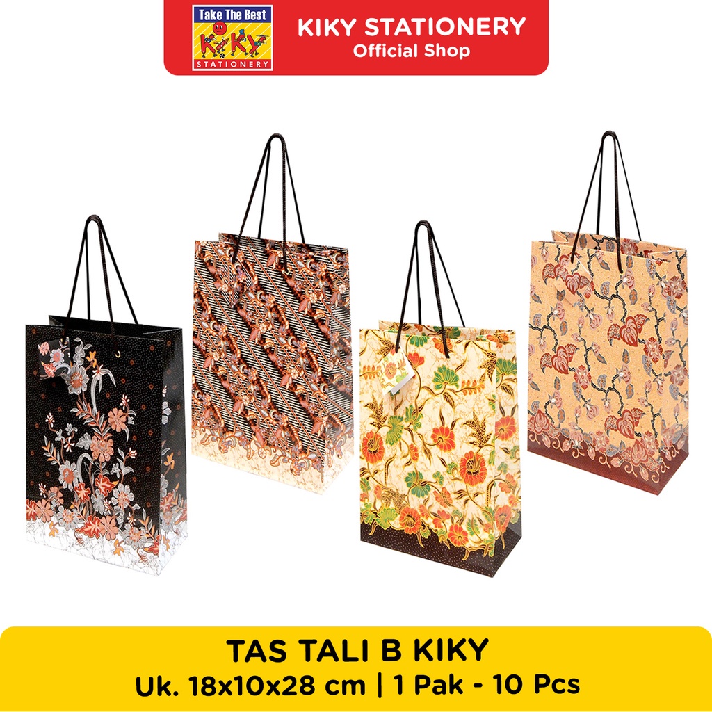 

Paper Bag Tas Souvenir Goodie Bag Kiky Batik Ukuran B sedang Murah- SHSNP