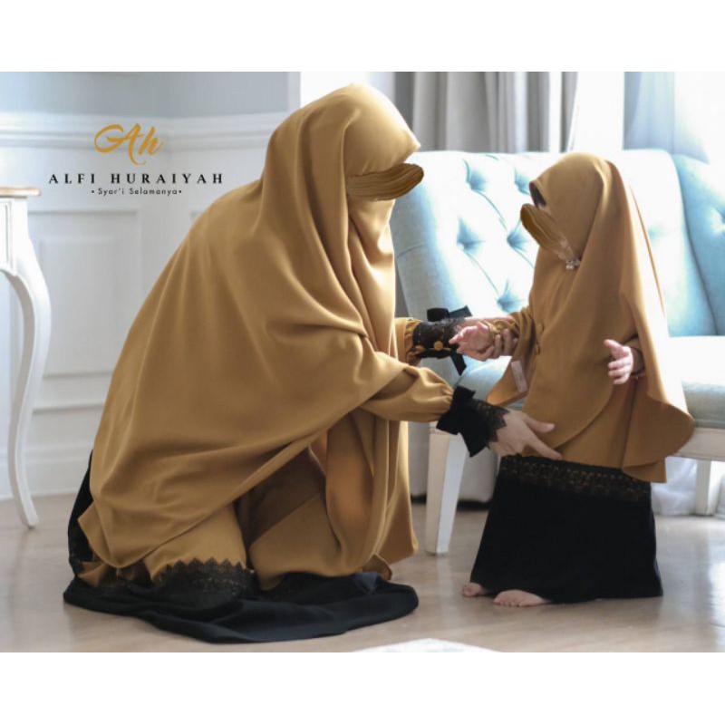 SETELAN GAMIS ANAK PEREMPUAN | SET ABAYA ANAK CAMELIA by ALFI HURAIYAH