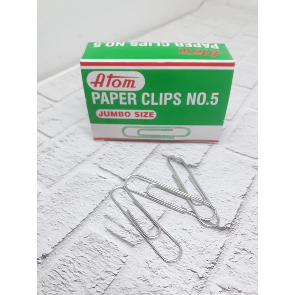 

Paper Clip Ukuran Jumbo No.5 Merk ATOM