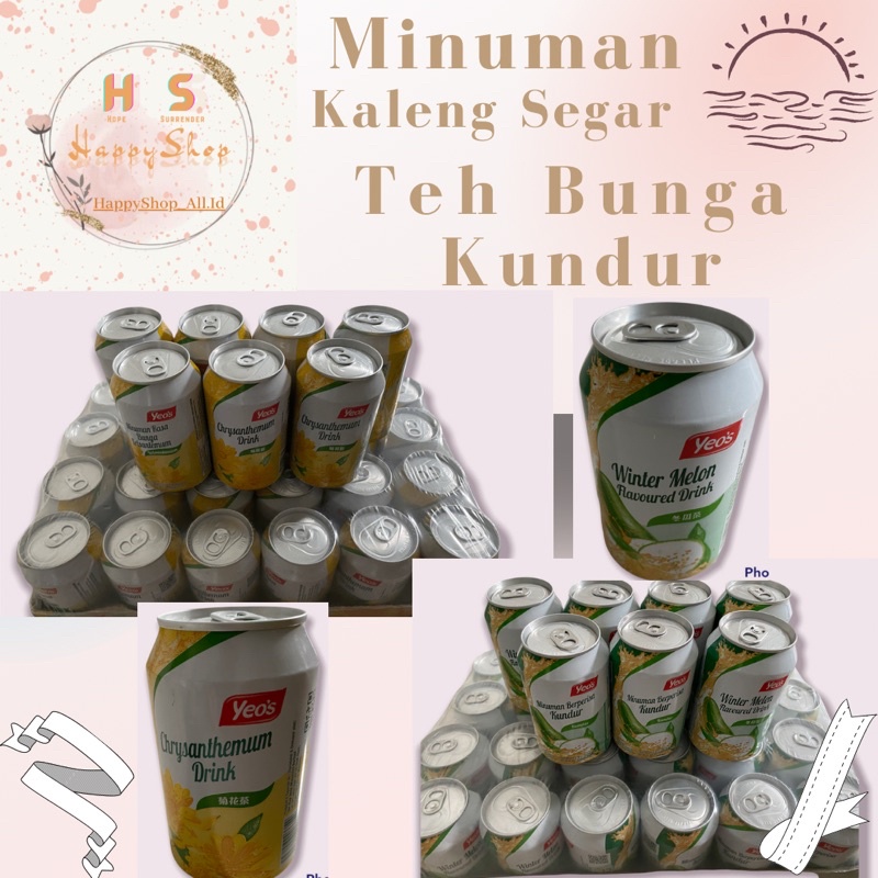 

YEOS Minuman Kaleng Yeos Rasa Teh Bunga/Kundur (1Dus 24 kaleng)