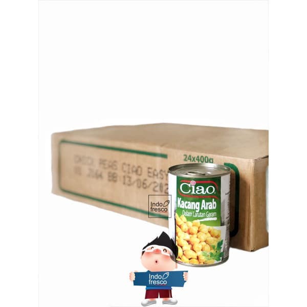 

Kacang Arab - Ciao Kacang Arab- Chick Peas 400G- 1 Dus Gosend