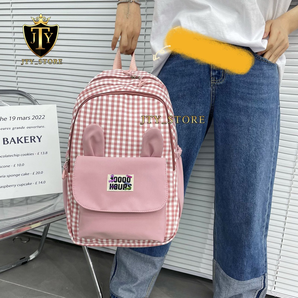 Tas Anak Perempuan Tas Ransel Gendong Anak Sekolah  SD SMP SMA Backpack Korea Fashion - 215