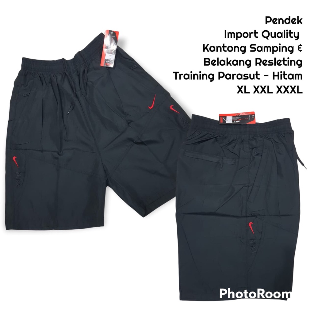 Celana Training Pendek Parasut Import Unisex XL XXL XXXL