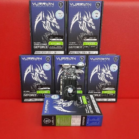 Ready Vga Card Gaming Vurrion Nvidia Geforce Gt730 ddr3 2gb 128Bit New Termurah Garansi Resmi 2Tahun