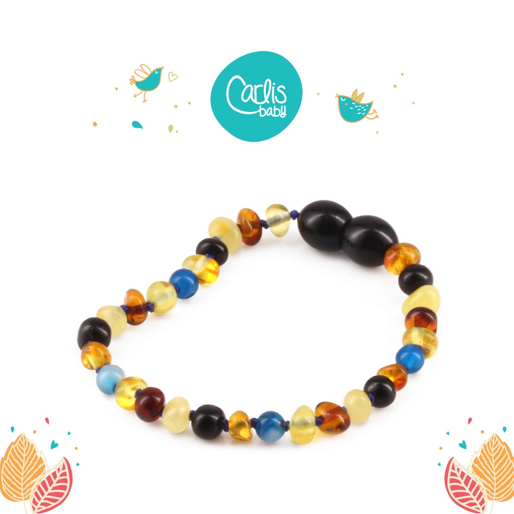 AGL34 Kalung dan Gelang Amber Tumbuh Gigi Bayi By Carlis Baby